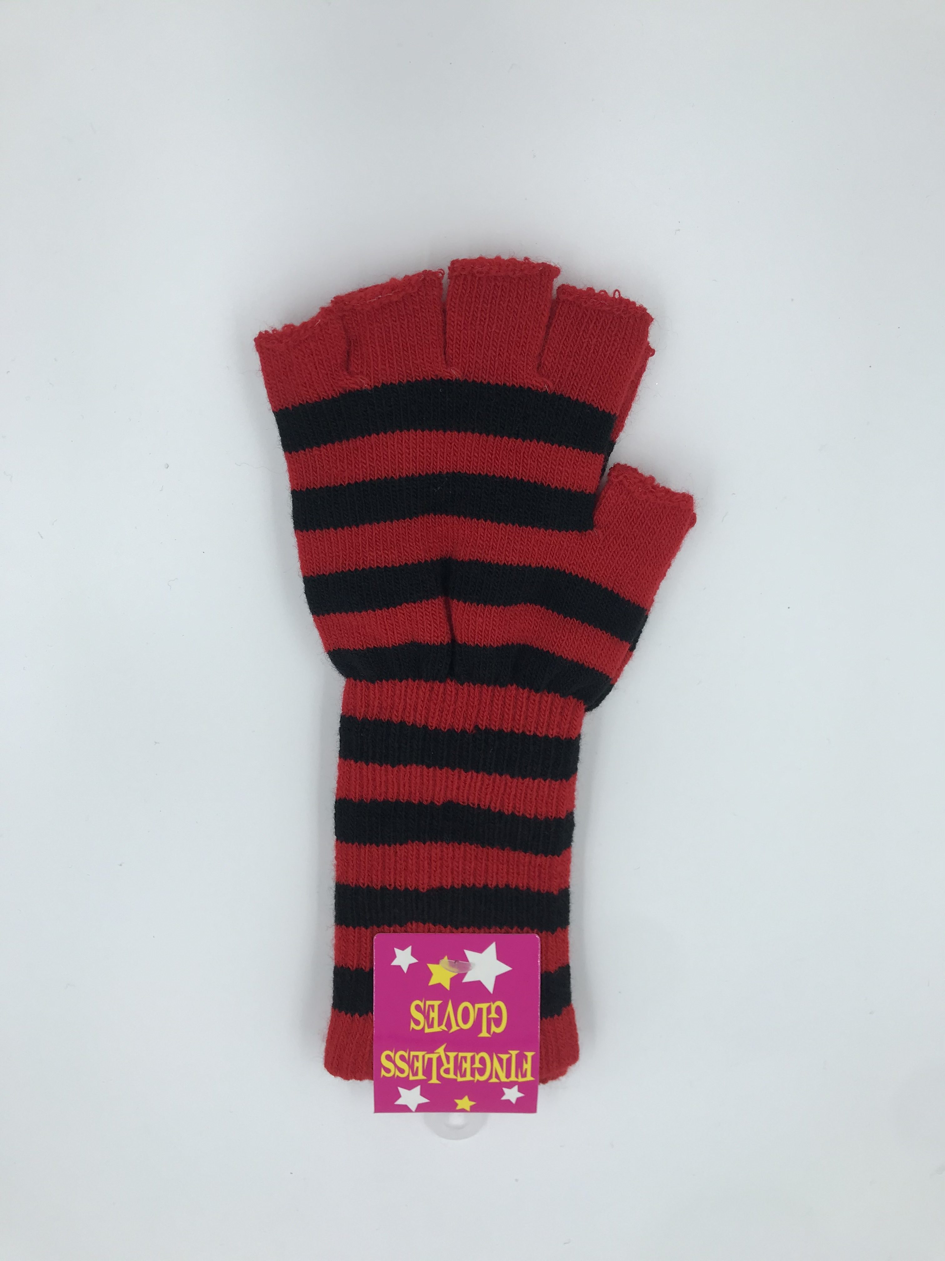 Fingerless Stripe Gloves | The Sockman