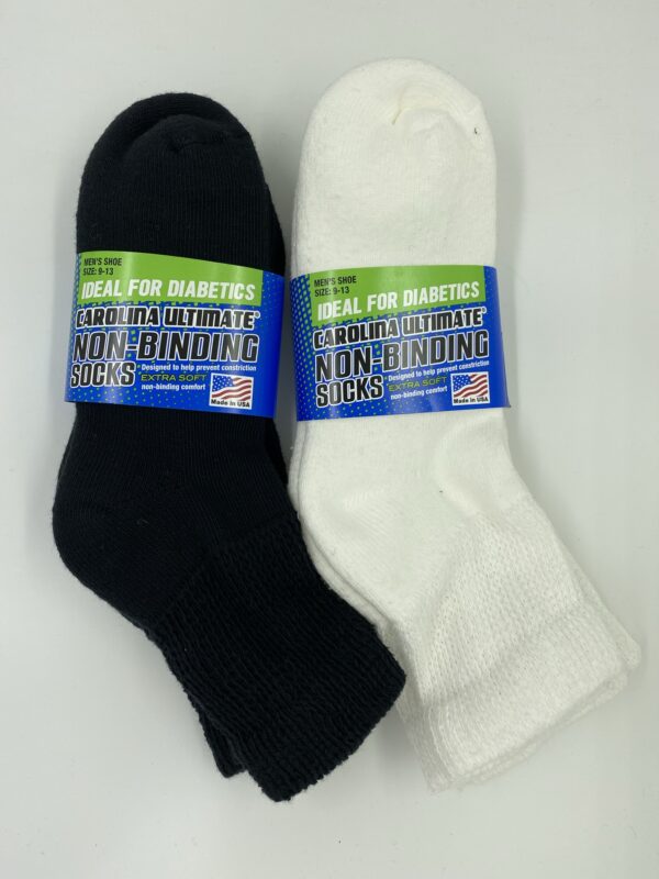 Men's Non Binding/Diabetic Ankle Socks 2 Pack
