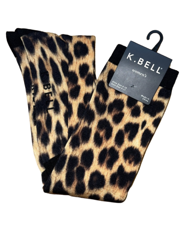 Leopard Print Knee High Socks