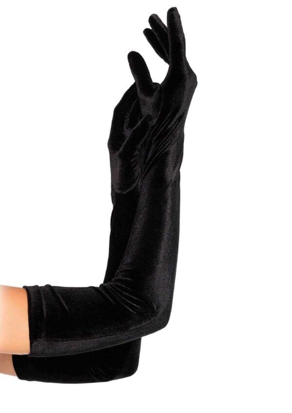 Stretch Velvet Opera Length Gloves