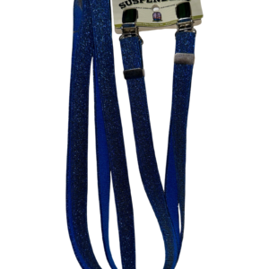 Blue Glitter Suspenders